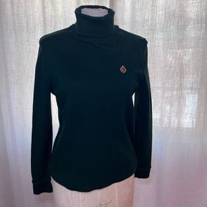 Lauren Ralph Lauren Dark Green Turtleneck Sweatshirt
